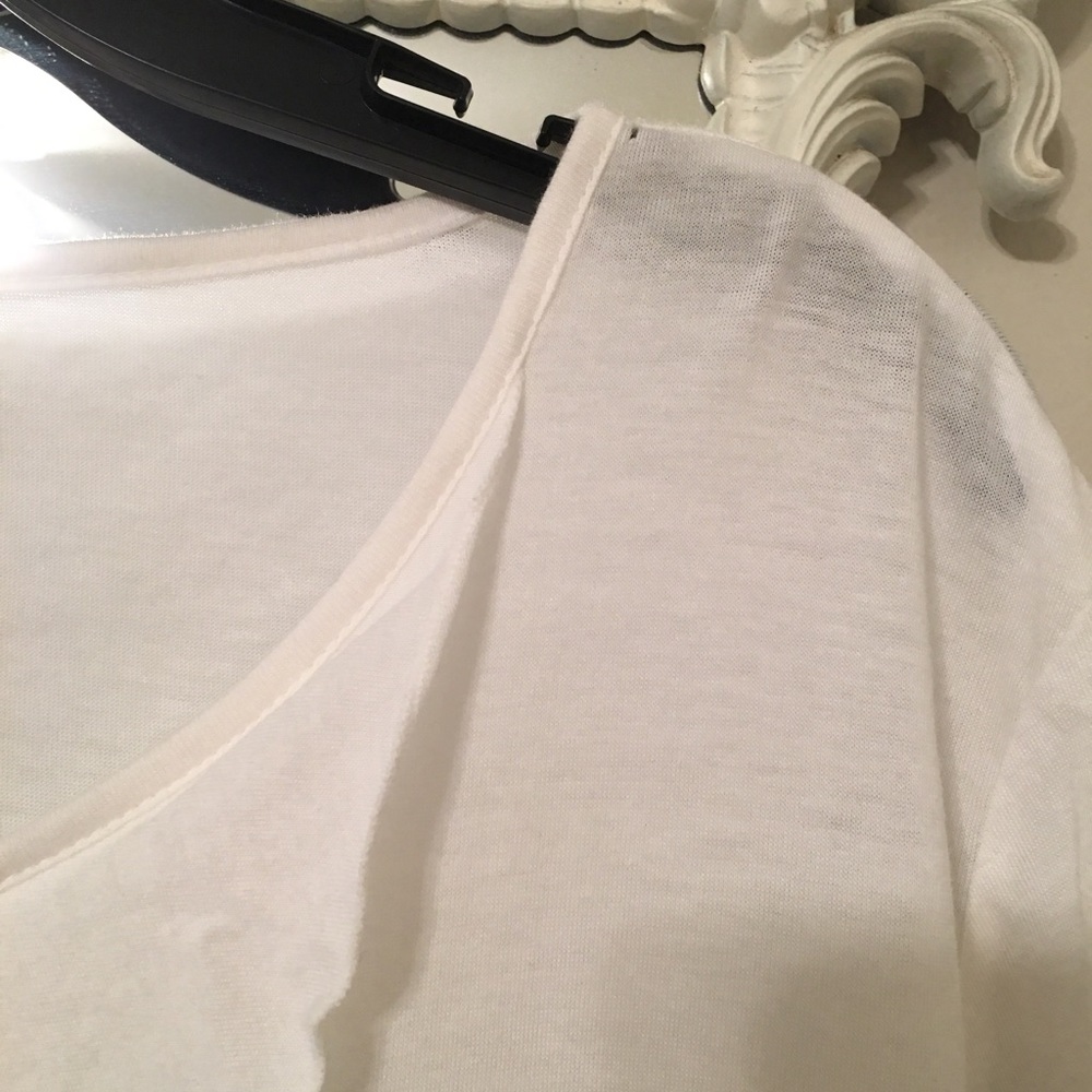 NWT Talbots Woman ruffle short sleeve T-shirt - Picture 6 of 6